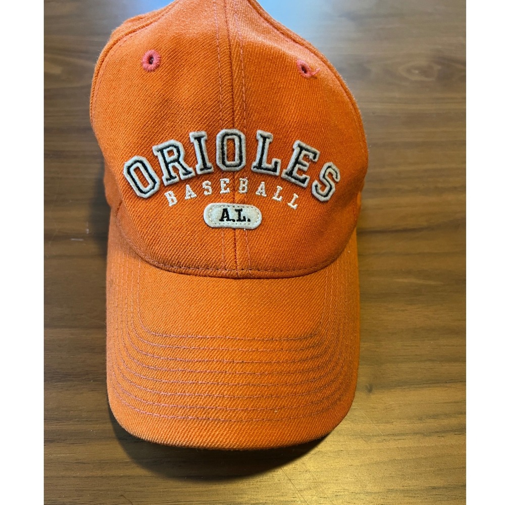 Vintage Nike Baltimore Orioles Baseball Hat Adjustable OSFA Orange Wool MLB Cap